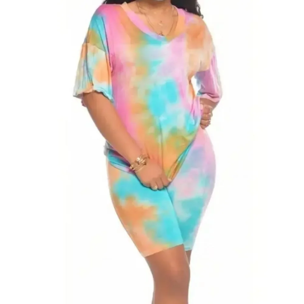 Ladies Tie Dye 2 Piece Set sz Small